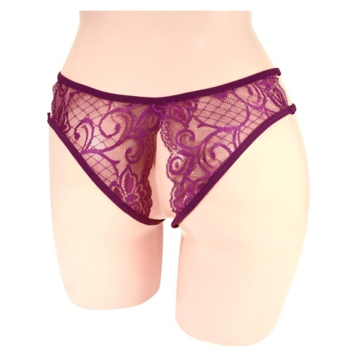 NPG - D049 Crotchless Panties - Purple