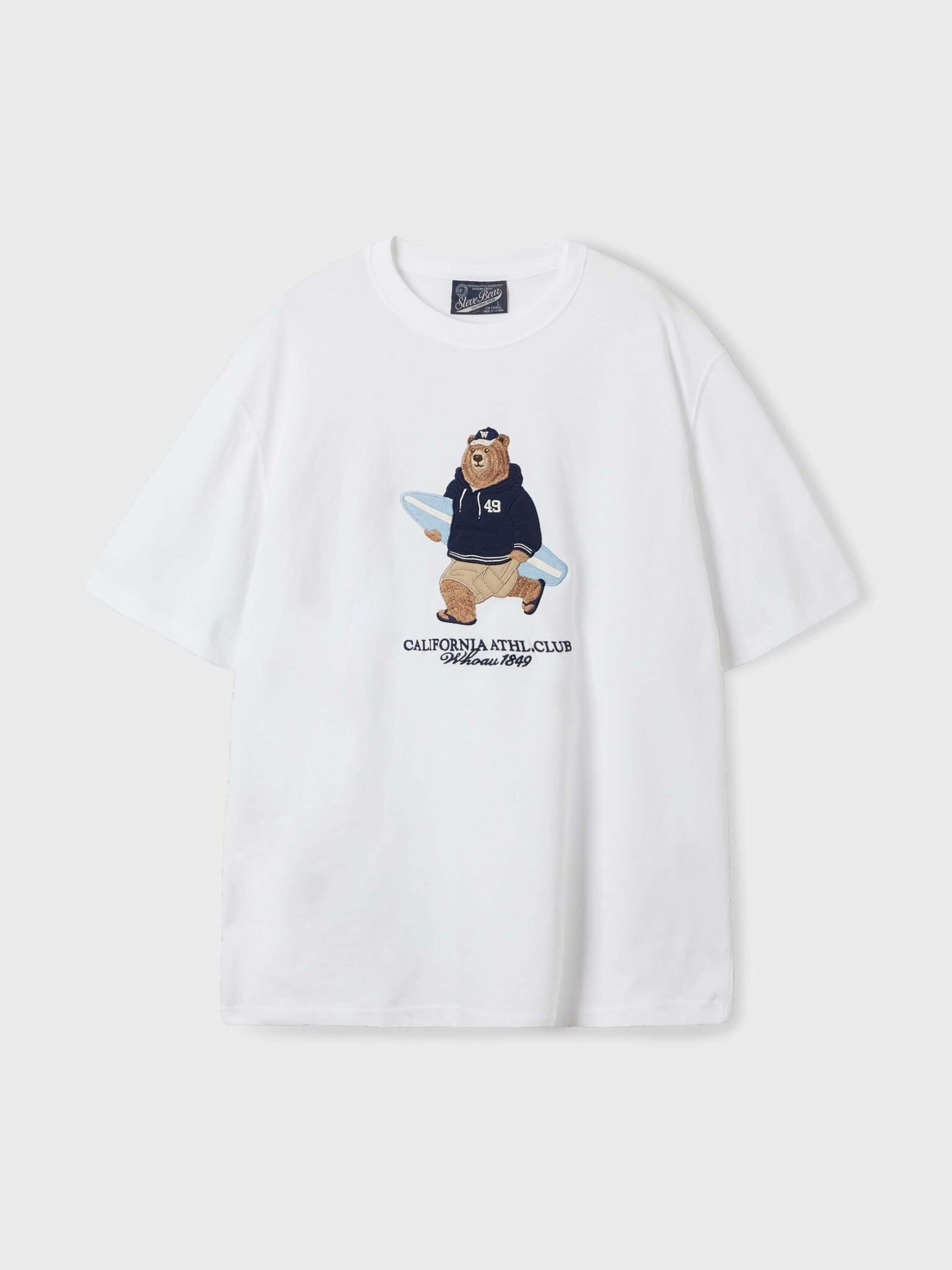 【韓国WHO.A.U フーアーユー】Steve Patch Short Sleeve T-shirt 韓國WHO.A.U Steve Patch Short Sleeve T-shirt 短TEE