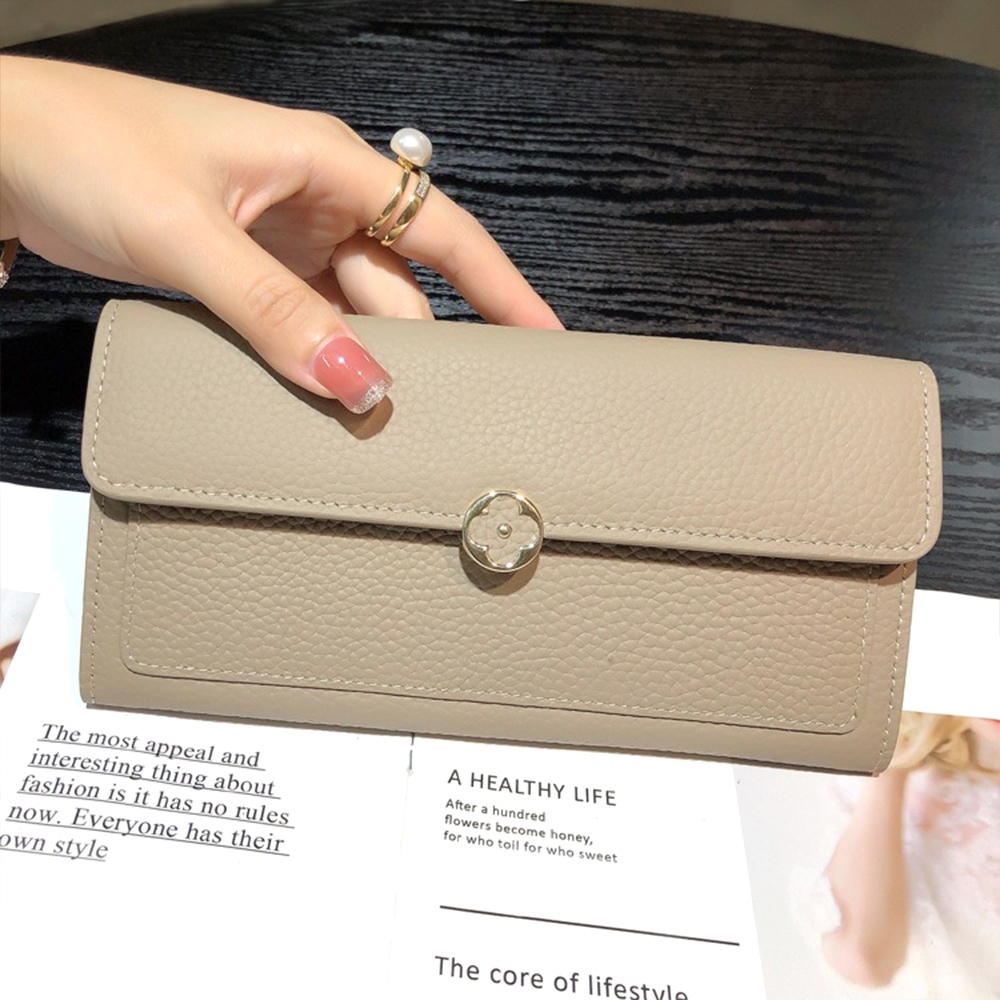 錢包 零錢包 長夾 女生錢包 長款錢包 真皮錢包 皮革長夾 拉鍊長夾 牛皮錢包 多功能 手機包 手拿包 黃色錢包 185