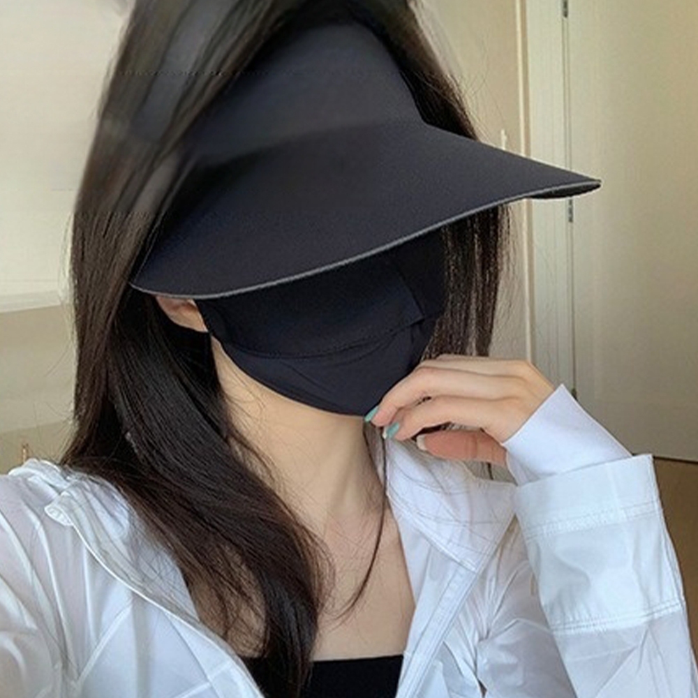 帽子 防曬帽 遮陽帽 空頂帽 冰絲無痕 小臉神器 女帽 女生帽子 太陽帽 防紫外線 韓國帽 透氣 可折疊 休閒帽 041