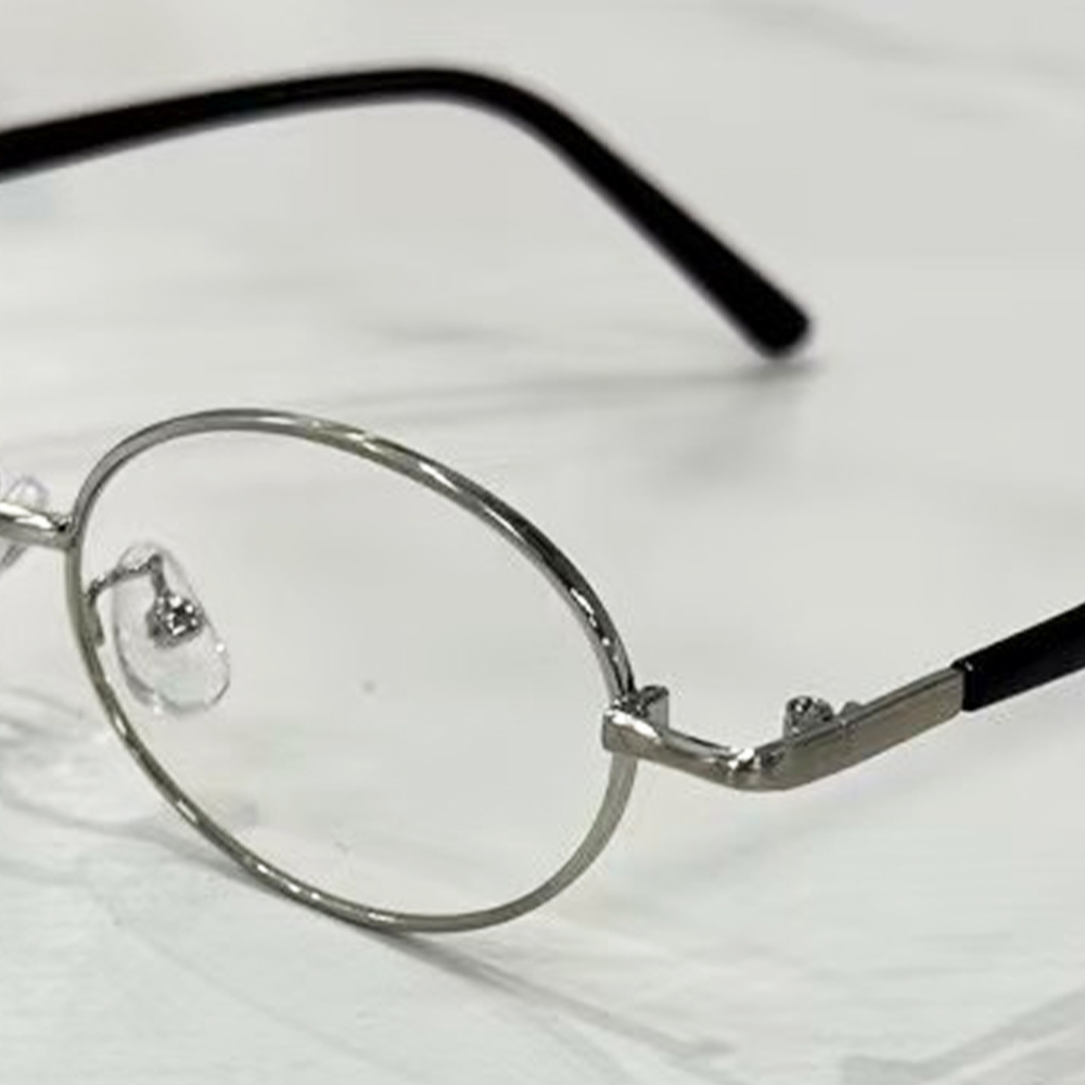 女生眼鏡 眼鏡 圓框眼鏡 小框 橢圓 近視眼鏡 防藍光 眼鏡框 平光眼鏡 素顏眼鏡 金屬框 無度數眼鏡 韓系眼鏡 040