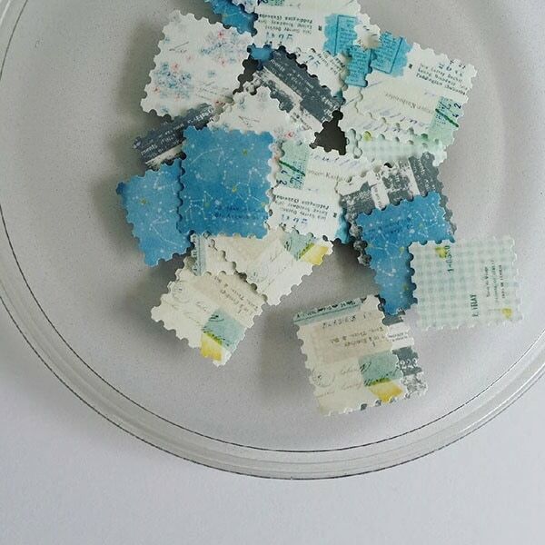 獨白＿郵票貼紙 30枚 和紙貼紙包 F-013｜日本 yohaku