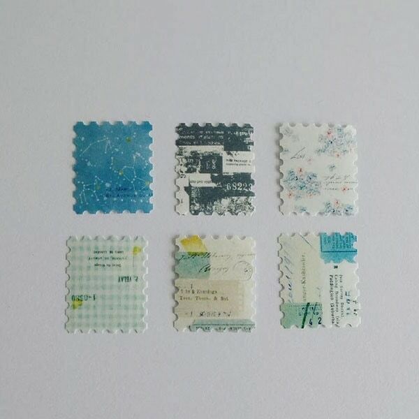 獨白＿郵票貼紙 30枚 和紙貼紙包 F-013｜日本 yohaku