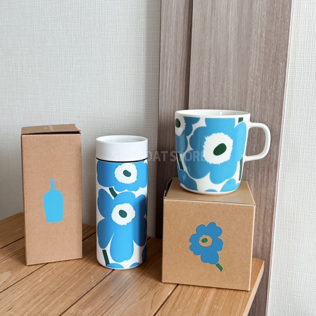 #現貨供應 日本限量發售Marimekko × Blue Bottle 藍瓶 聯名 馬克杯 保溫杯