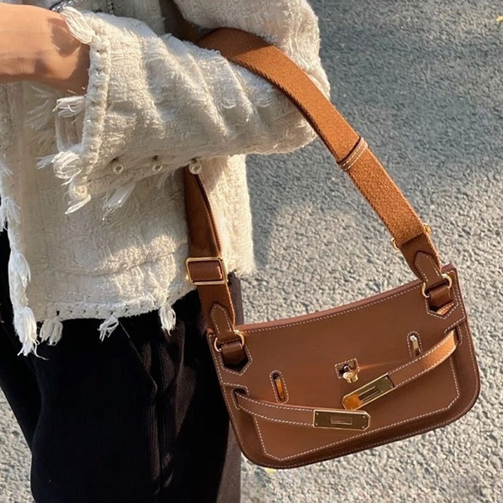 包包 女生包包 小香風 真皮包包 側背包 腋下包 肩背包 單肩包  斜跨包 頭層牛皮 隨身包 小包包 小香風包包 238