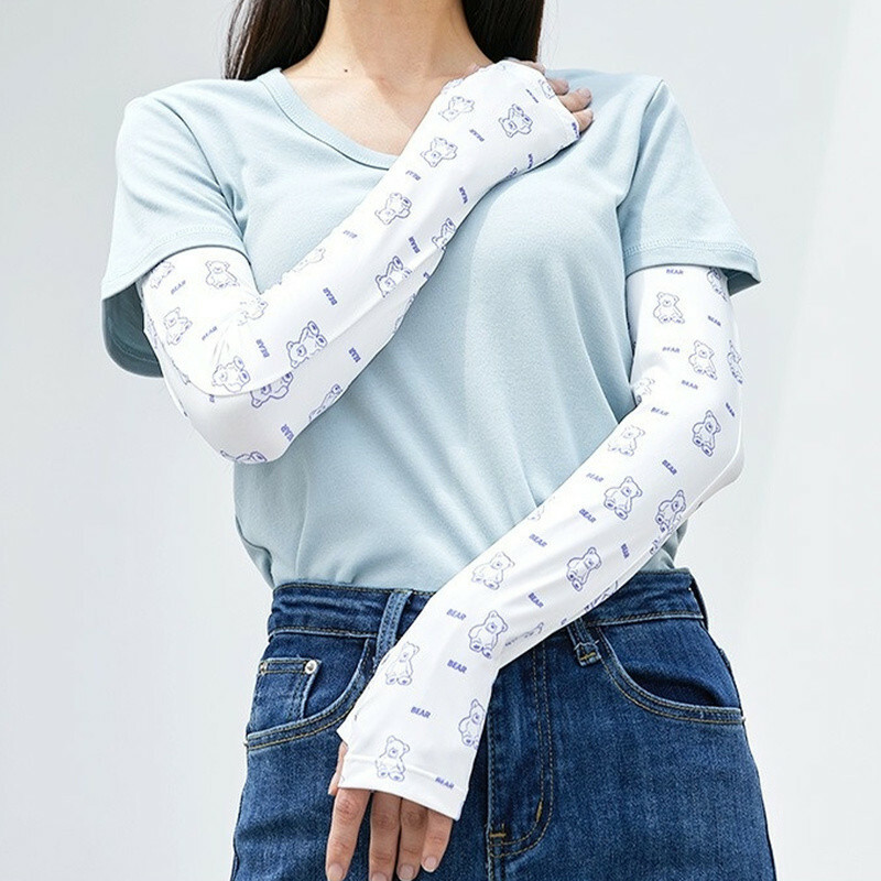 袖套 手套 防曬 女生 防曬袖套 涼感袖套 防曬手套 機車手套 騎車 百搭 神器 防紫外線 護臂 兒童防曬袖套 008