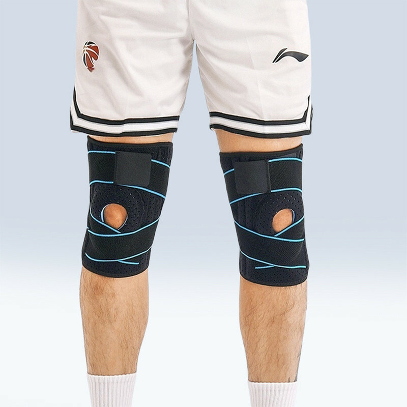 護具 護膝 運動護具 護膝蓋 髕骨護膝 半月板護膝 彈簧護膝 運動護膝 矽膠軟骨 支撐護膝 健走 緩震減壓 禮物 012