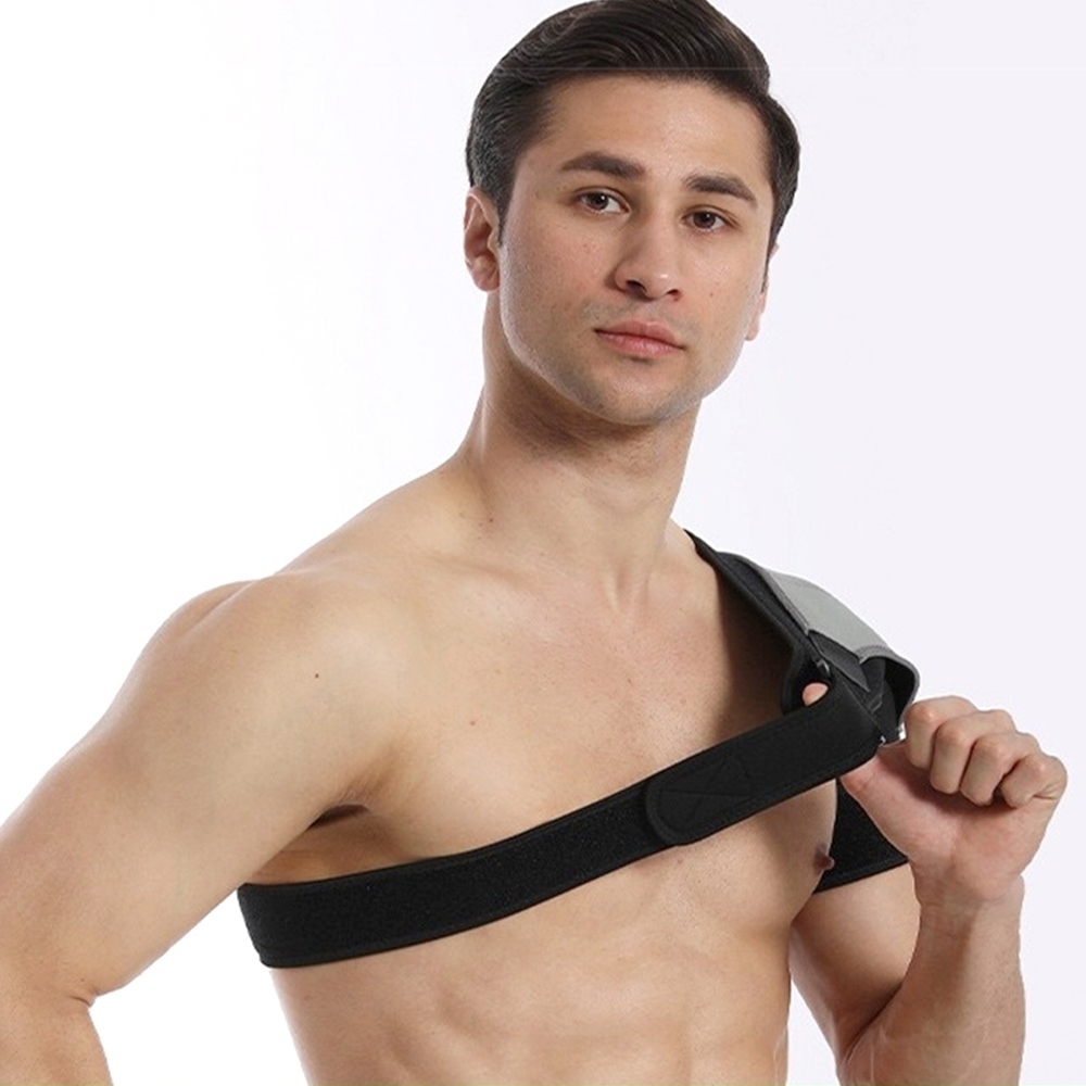 護肩 運動護肩 護具 男生護具 薄款 肩膀保護 保暖 可調式 防脫臼 護肩套 上臂 籃球 健身 重訓 護肩帶 006