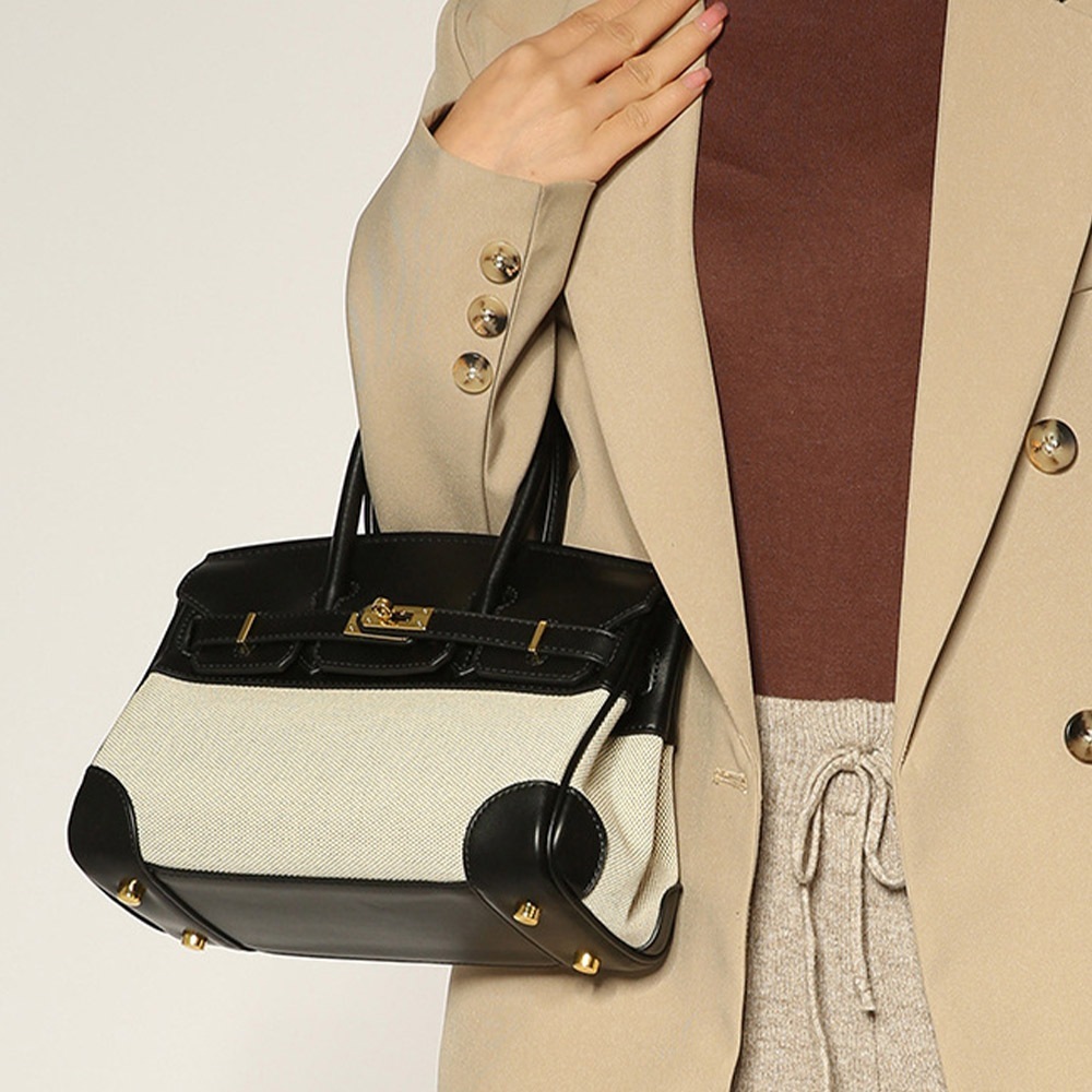 包包 手提包 側背包 迷你鉑金包 凱莉包 帆布手提包 百搭手提包 氣質女包 手提側背包 小包包 生日禮物女生實用 898