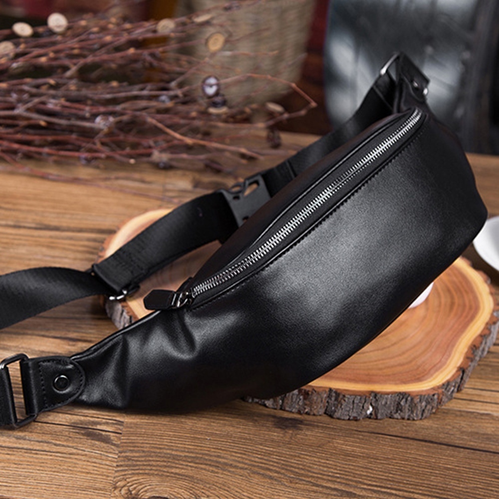 包包 胸包 腰包 側背包 皮質腰包 小胸包 時尚男包 戶外休閒 小側背包 防水斜背包 棕色包包 黑色胸包 禮物 384