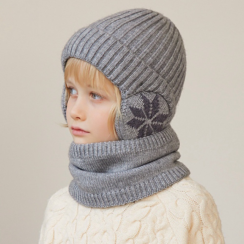 毛帽 圍脖 針織帽 兒童毛帽 兒童圍脖 加絨圍脖 保暖毛帽 針織毛線帽 護耳毛帽 遮耳毛帽 加絨毛帽 兒童禮物 020