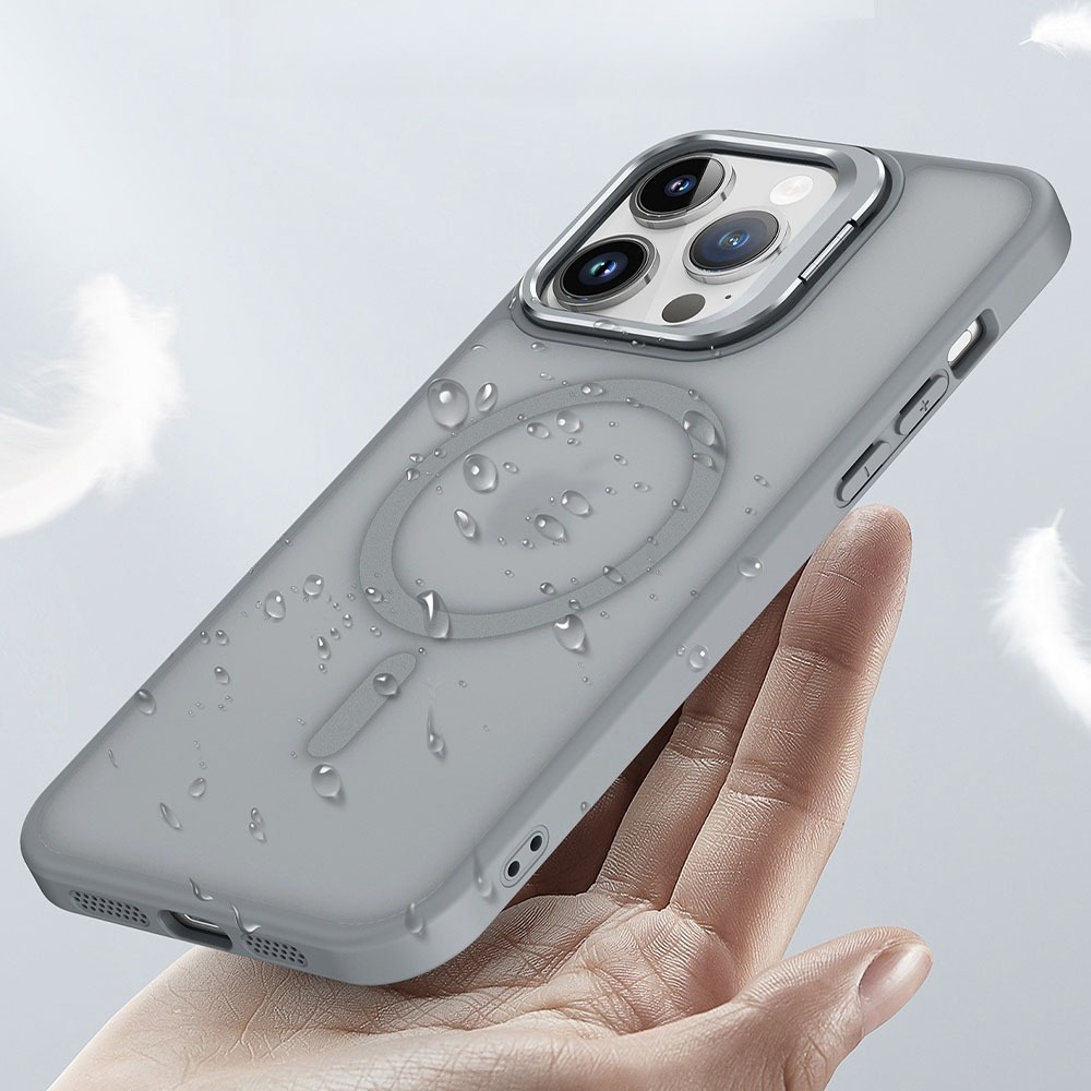 Magsafe 蘋果磁吸防摔手機殼 磨砂手機殼 手機隱形支架殼 無線充電 適用iPhone 16/15 手機殼 001