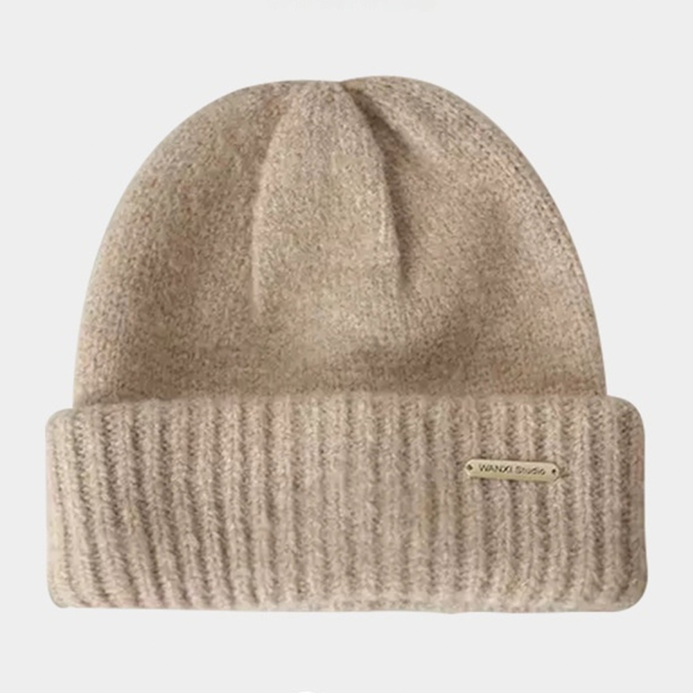 毛帽 針織帽 堆堆帽 羊毛帽 月子帽 防寒帽 韓國針織帽 大頭友善 加厚保暖帽 護耳帽 冷帽 毛線堆堆帽 禮物 013