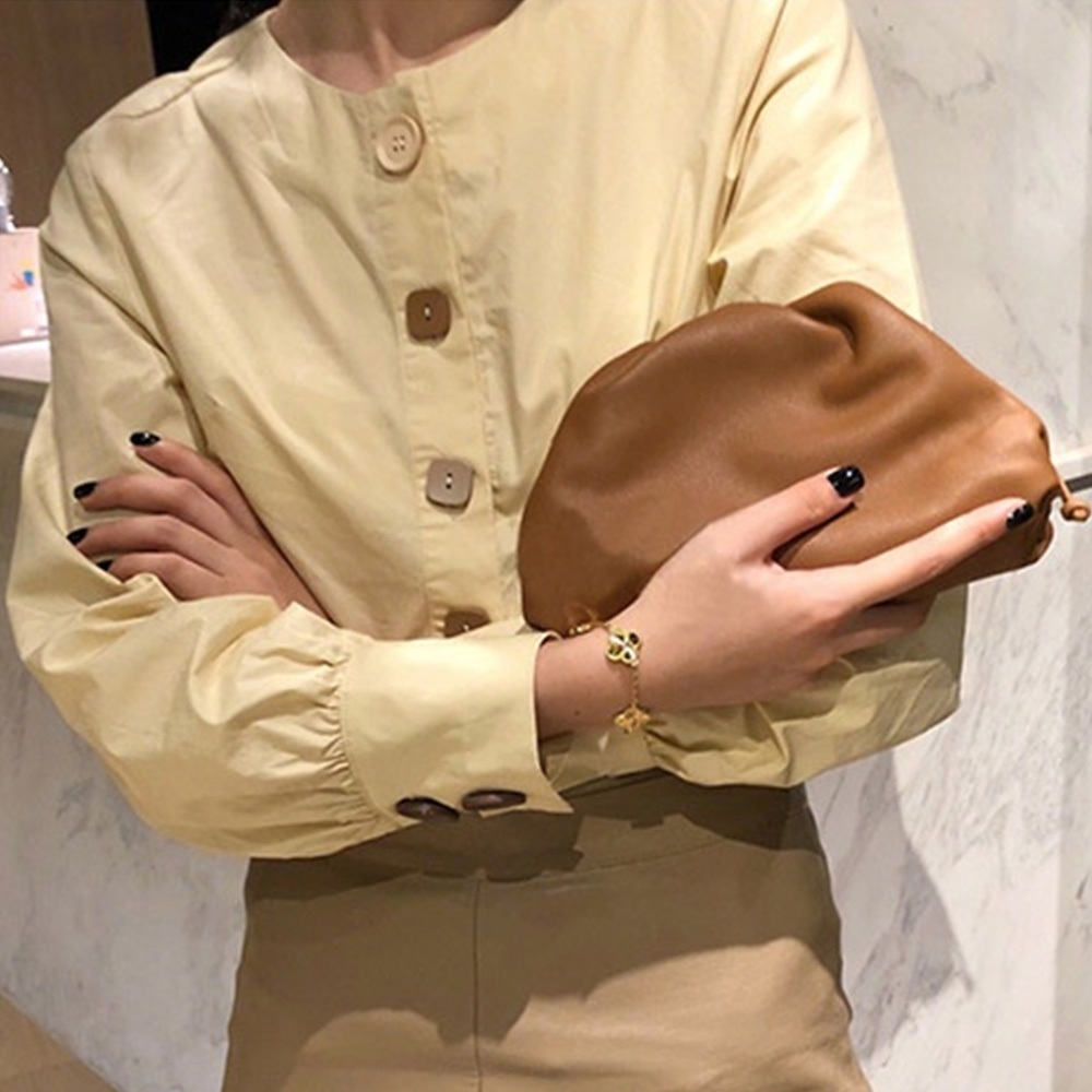 包包 斜背包 女單肩包 手拿包 手抓包 雲朵包 水餃包 真皮包包 牛皮包包 軟皮包包 牛皮女包 水餃手拿包 禮物 210