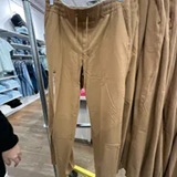 [S] TOMMY HILFIGER BROWN TAPERED DRAWSTRING PANTS, 76J5324-240 (STH1054)