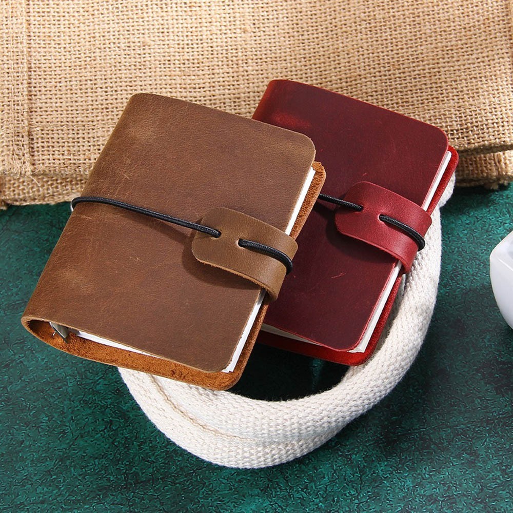 手帳 筆記本 日記本 記事本 日記 隨身筆記本 質感筆記本 活頁筆記本 A9真皮記事本 備忘錄 學生用品 小禮物 004