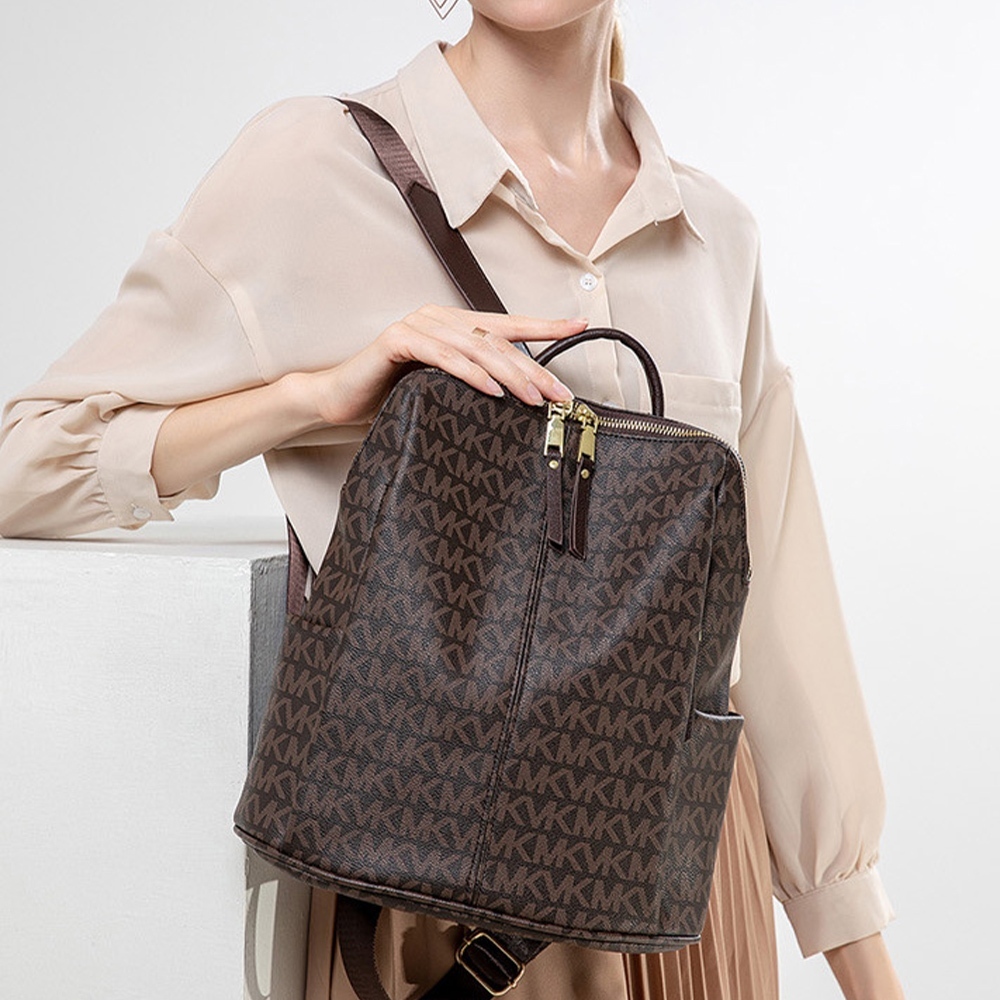 包包 後背包 背包女 防盜後背包 大容量後背包 復古包包 媽媽包 防水後背包 雙肩包 輕便旅行包 棕色包包 禮物 900