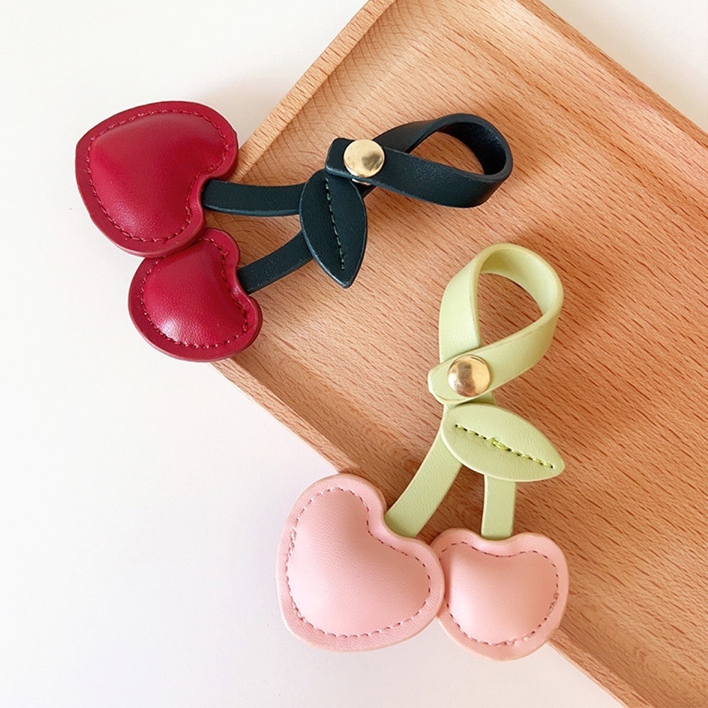 櫻桃 吊飾 紅色 粉色 愛心 挂件 復古風 簡約 韓國可愛吊飾 包包配件 鑰匙扣 造型鑰匙圈 手工藝品 交換禮物 021