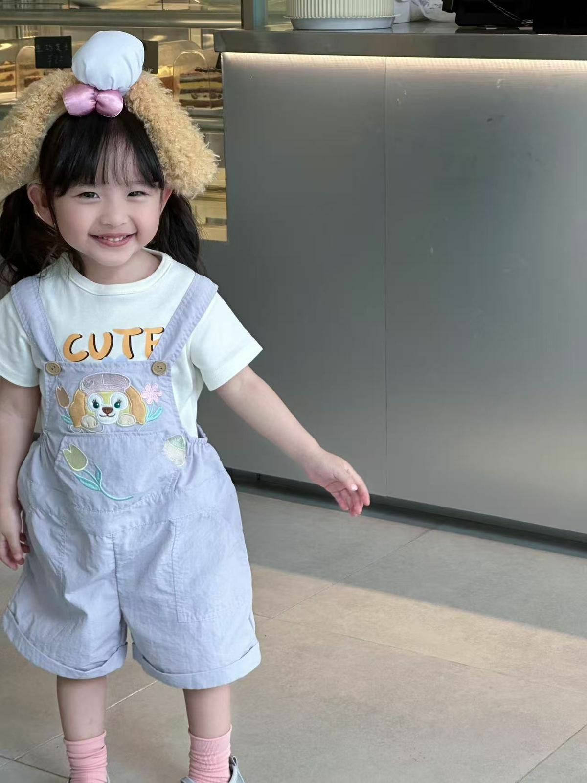 廠單 Disney餅餅背帶褲