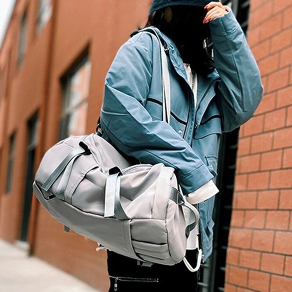 旅行包 女包包 雙背 獨立鞋倉 行李袋 後背旅行袋 手提旅行袋 旅行袋 戶外背包 登山包 紫色旅行包 後背包  962