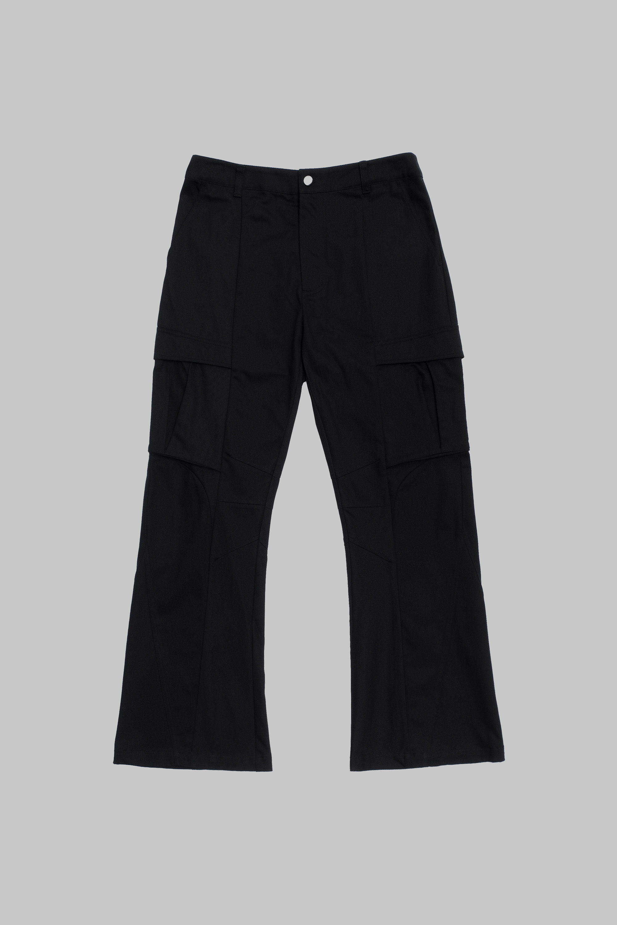 Anonymous Talking｜S25-P05 – Flared Cargos Pants (Black)