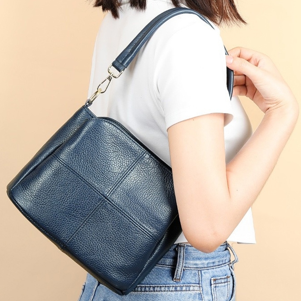 包包 單肩包 肩包 斜背包 側背包 斜肩包 腋下包 手提包 手拿包 女包 女生包包 小包 包包女 頂級牛皮 水桶包225