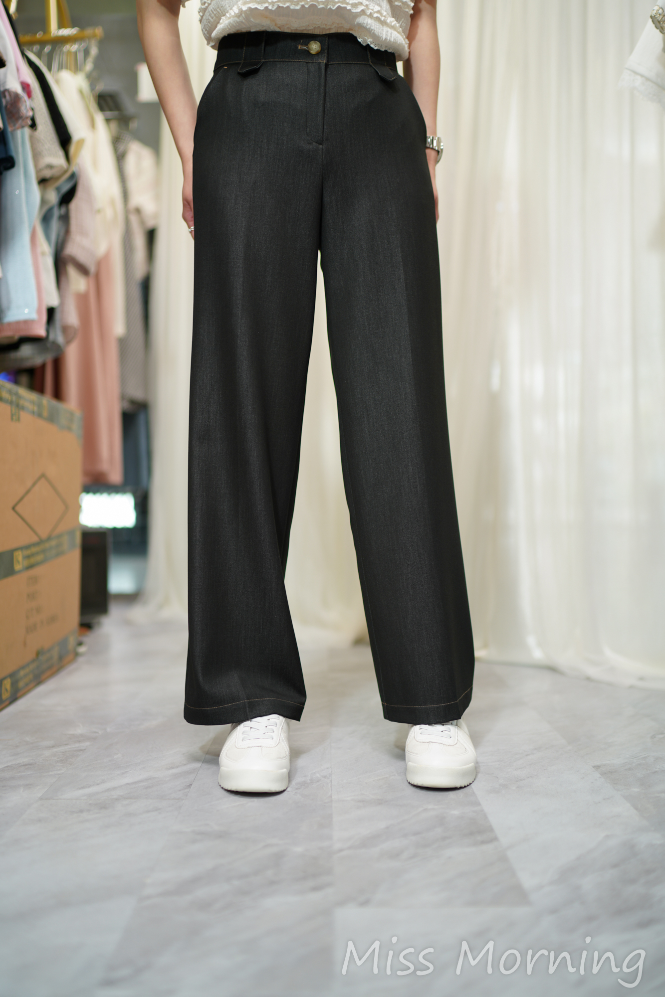 直腳不貼腳不寬腳薄軟牛褲(33941)