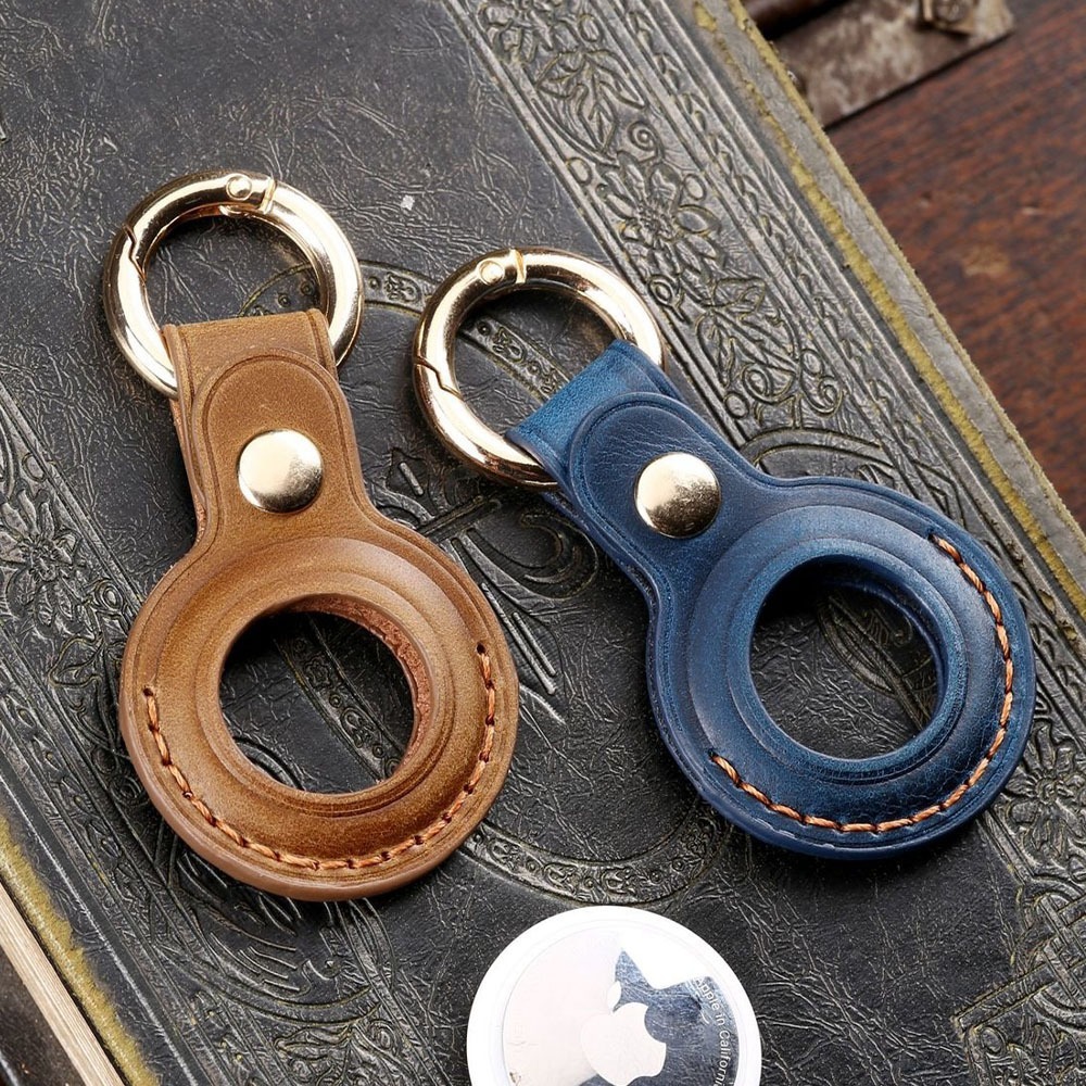 鑰匙圈 皮套 Airtag保護套 airtag配件 Airtag鑰匙圈 Airtag真皮保護套 防摔 防刮 禮物 006