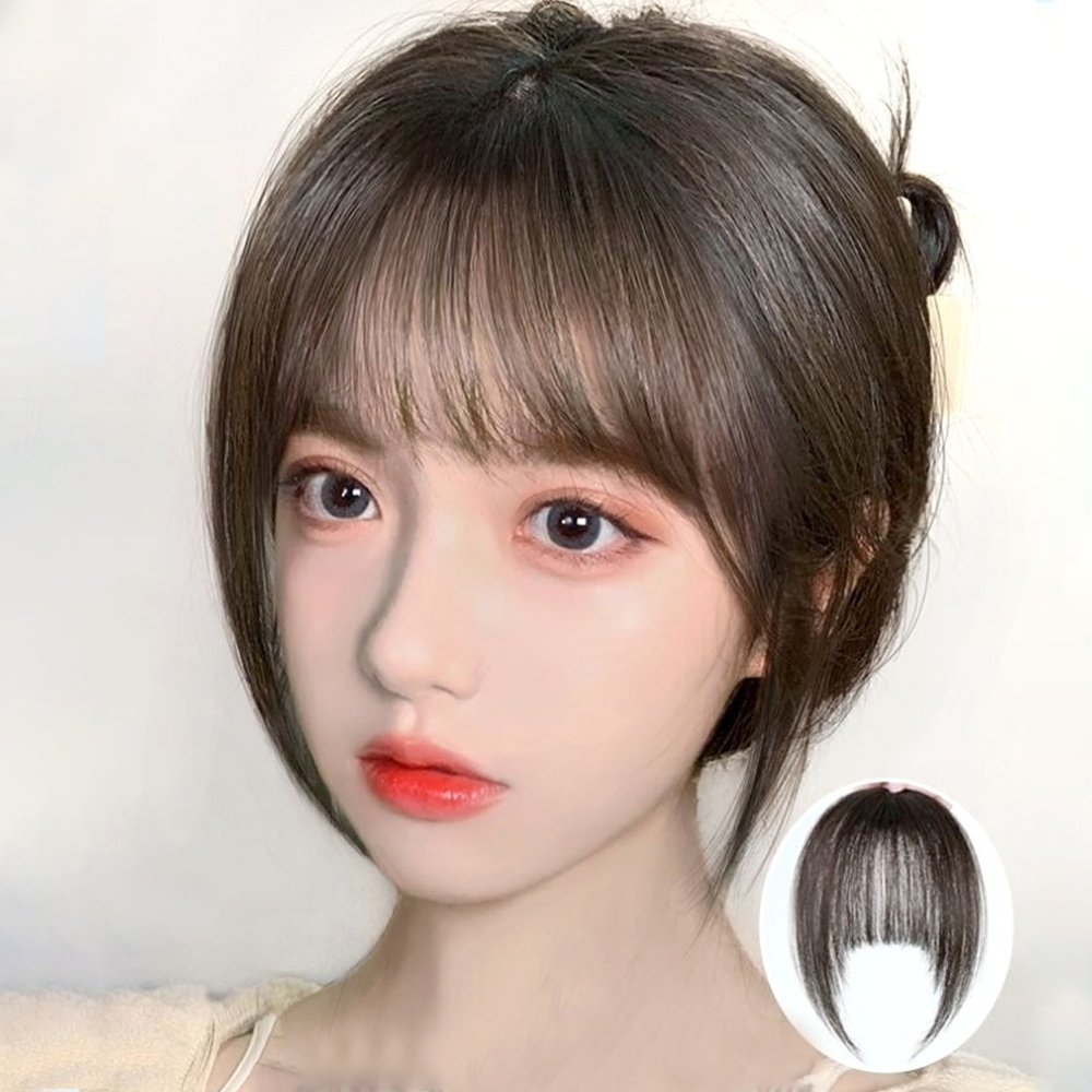 瀏海髮片 假瀏海 修飾 妹妹頭假髮 小臉神器 假髮女 空氣劉海 自然 無痕 髮片 真髮 隱形 假髮片 減齡 日系014