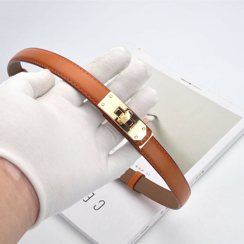 腰帶 皮帶 腰封 伸縮皮帶 細腰帶 真皮帶 牛皮腰帶 高級感 精品皮帶 顯瘦穿搭 穿搭配件 鎖扣腰帶 皮件 禮物 024