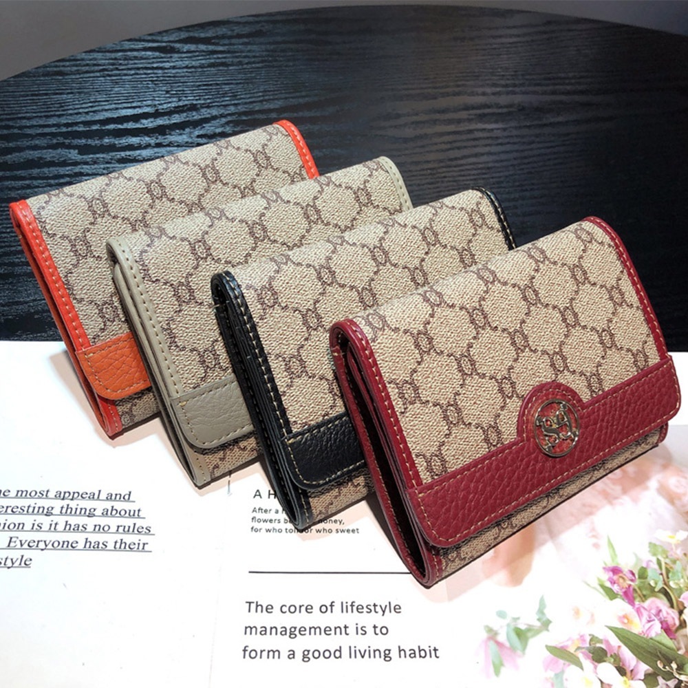 錢包 皮夾 卡包 短款錢包 真皮錢包 多卡位卡包 大容量錢包 牛皮錢夾 皮包 老花錢包 二折錢包 招財錢包 禮物 142