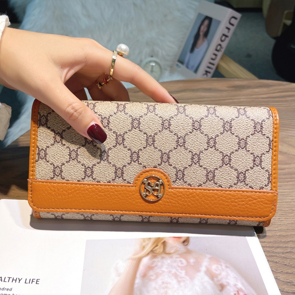 錢包 皮夾 皮包 長夾 長款錢包 二折錢包 真皮錢包 多卡位長夾 女款皮夾 牛皮皮包 招財錢包 老花錢包 禮物 141