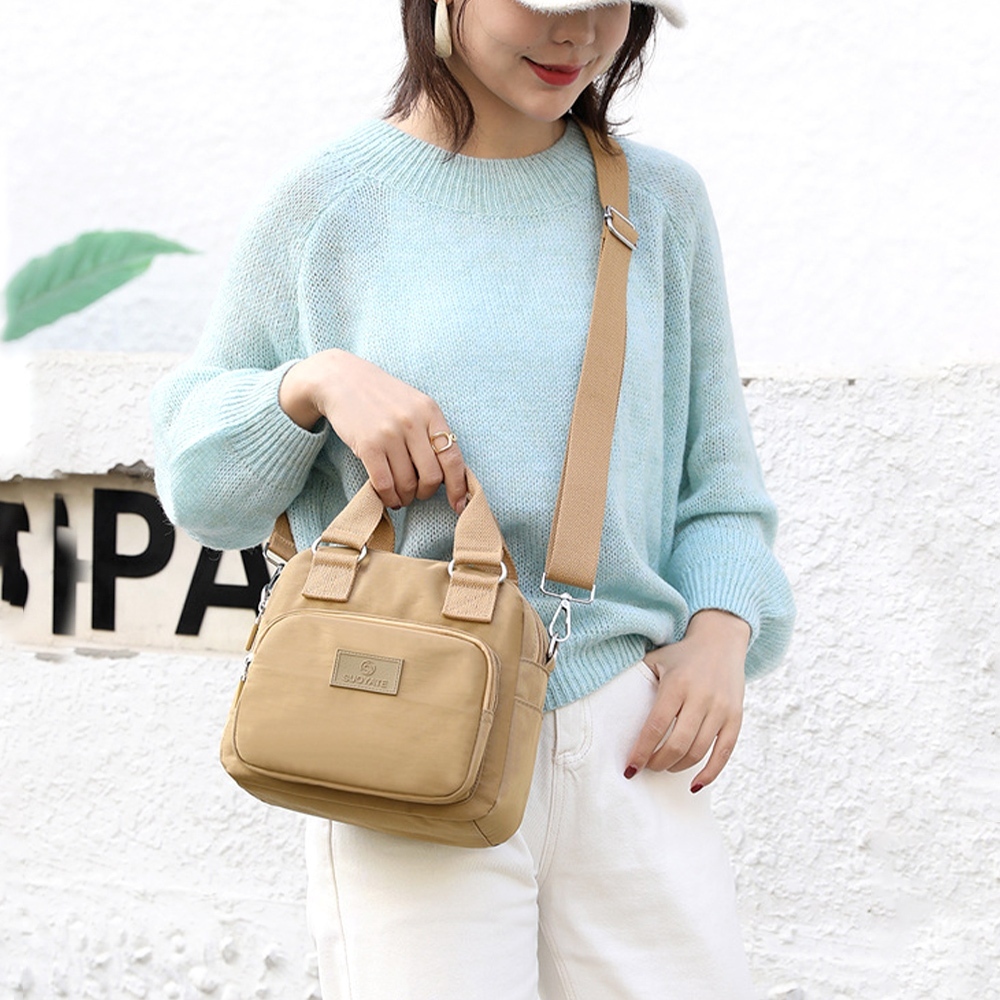 包包 手提包 斜背包 尼龍斜背包 防潑水包包 尼龍手提包 貝殼包 小包包 多隔層收納包 休閒小包 散步包 禮物 802