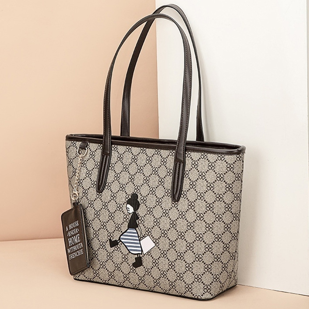 手提托特包 禮物 包包 通勤包 托特包 肩背包 老花包包 可愛包包 女包包 時尚單肩包 大容量手提包 甜美包包 794