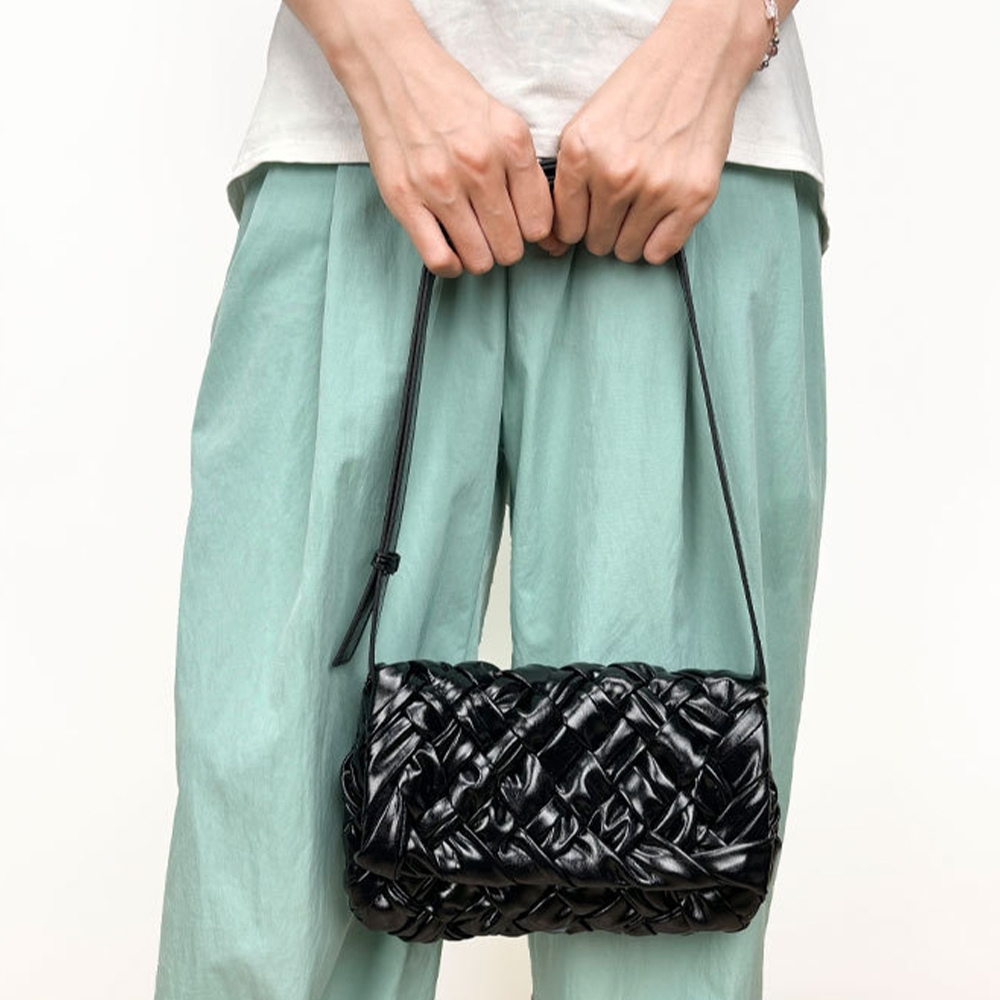 包包 斜背包 單肩包 編織包 油蠟皮包包 真皮包包 牛皮包包 褶皺包 編織斜背包 郵差包 口蓋包 小方包 禮物 172