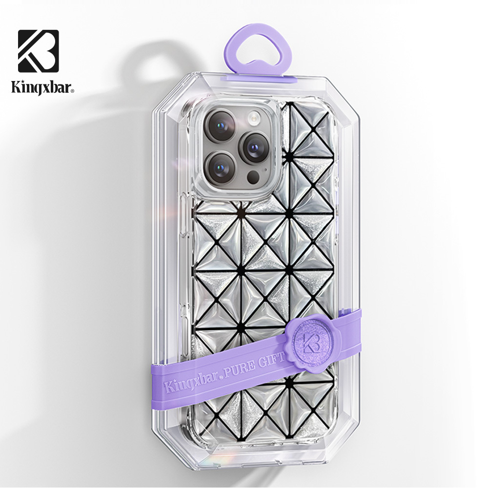 Kingxbar｜米婭系列 iPhone 16 系列 菱格紋保護殼