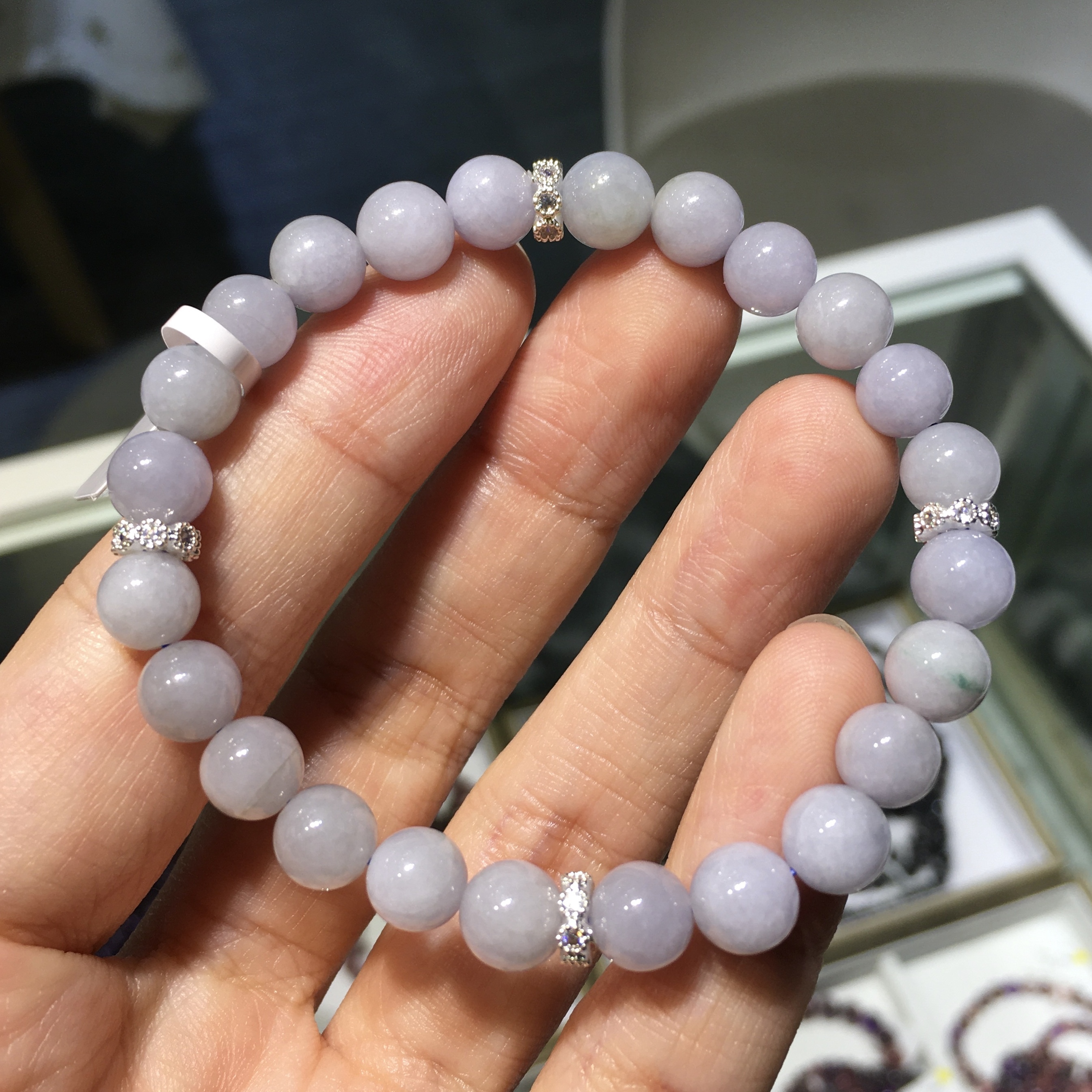 紫羅蘭翡翠手串 7mm (002)