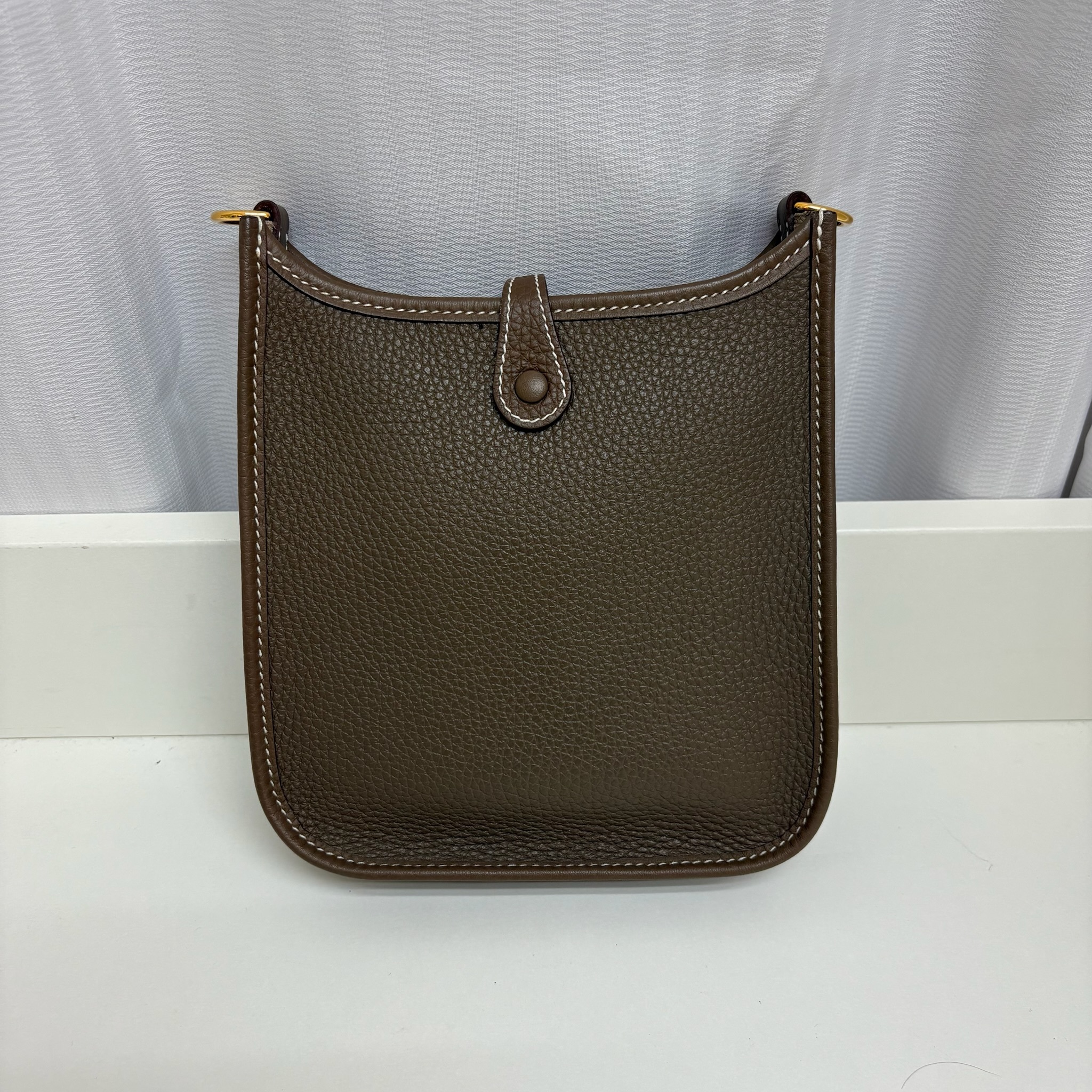 Hermes Mini Evelyn - Etoupe / Ghw