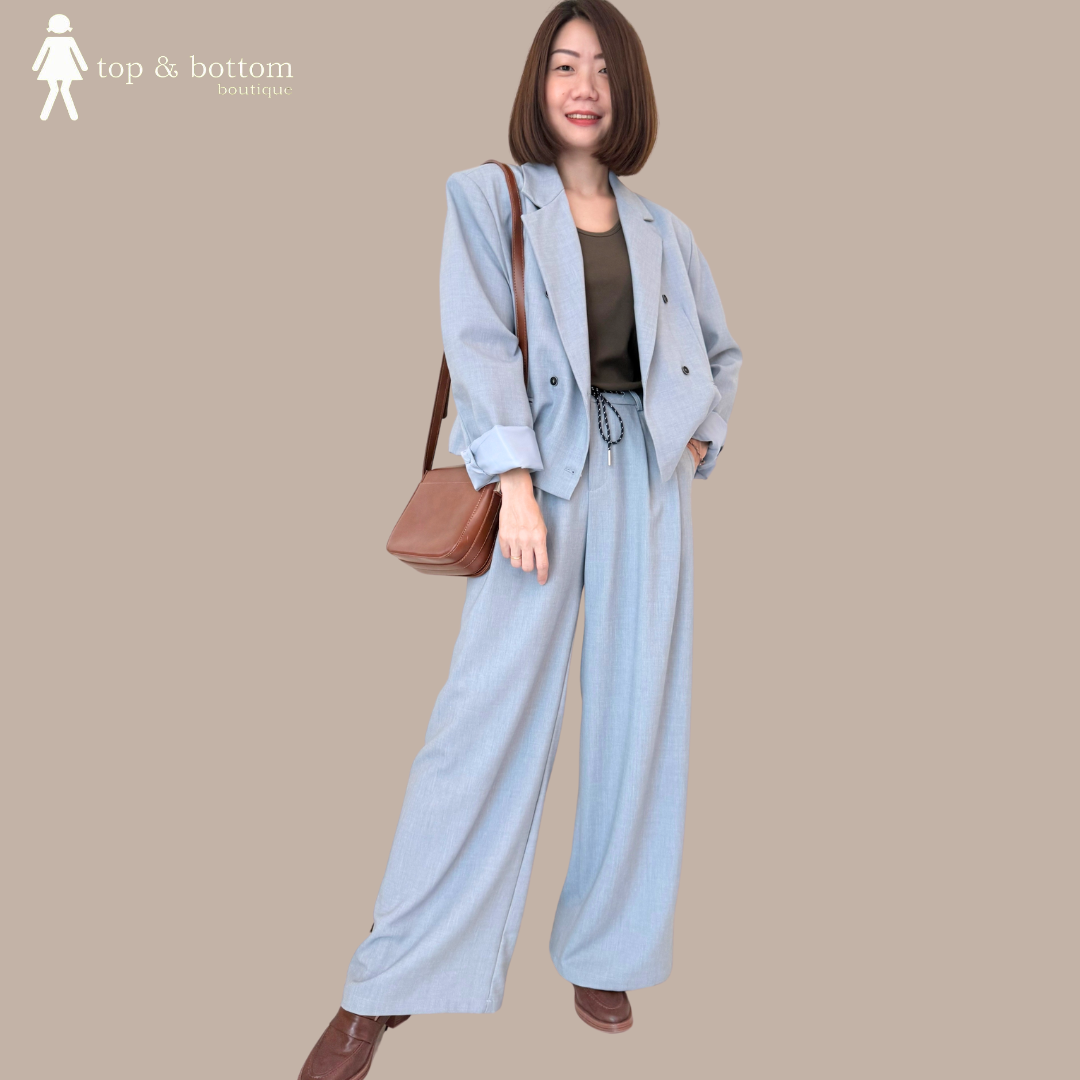 LONG SLEEVE DOUBLE BREASTED SHORT JACKET