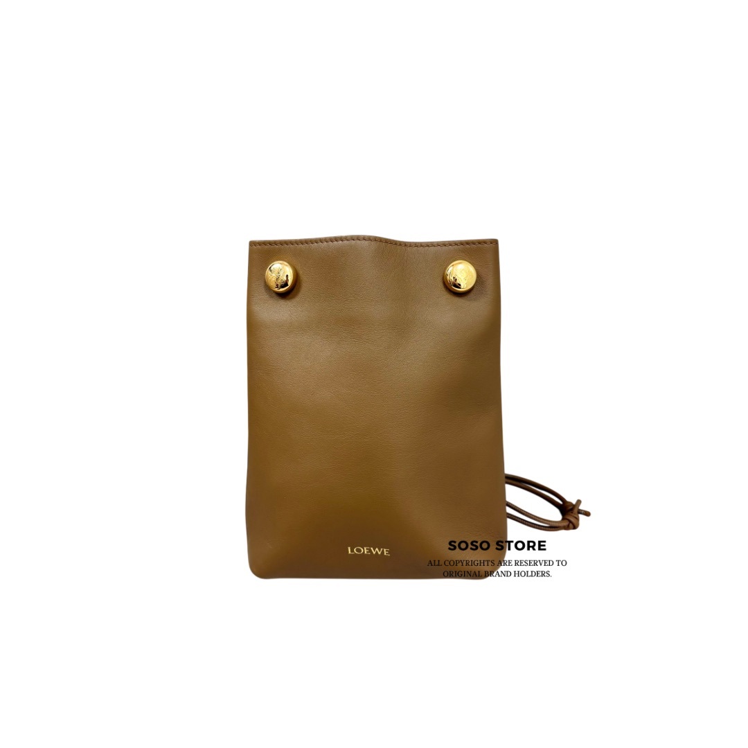 Loewe Pebble Pouch - Oak / Ghw