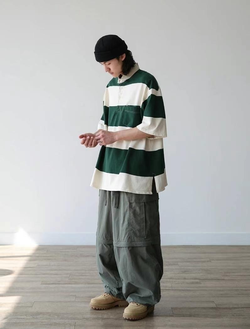 正韓➸兩穿式工裝氣球褲