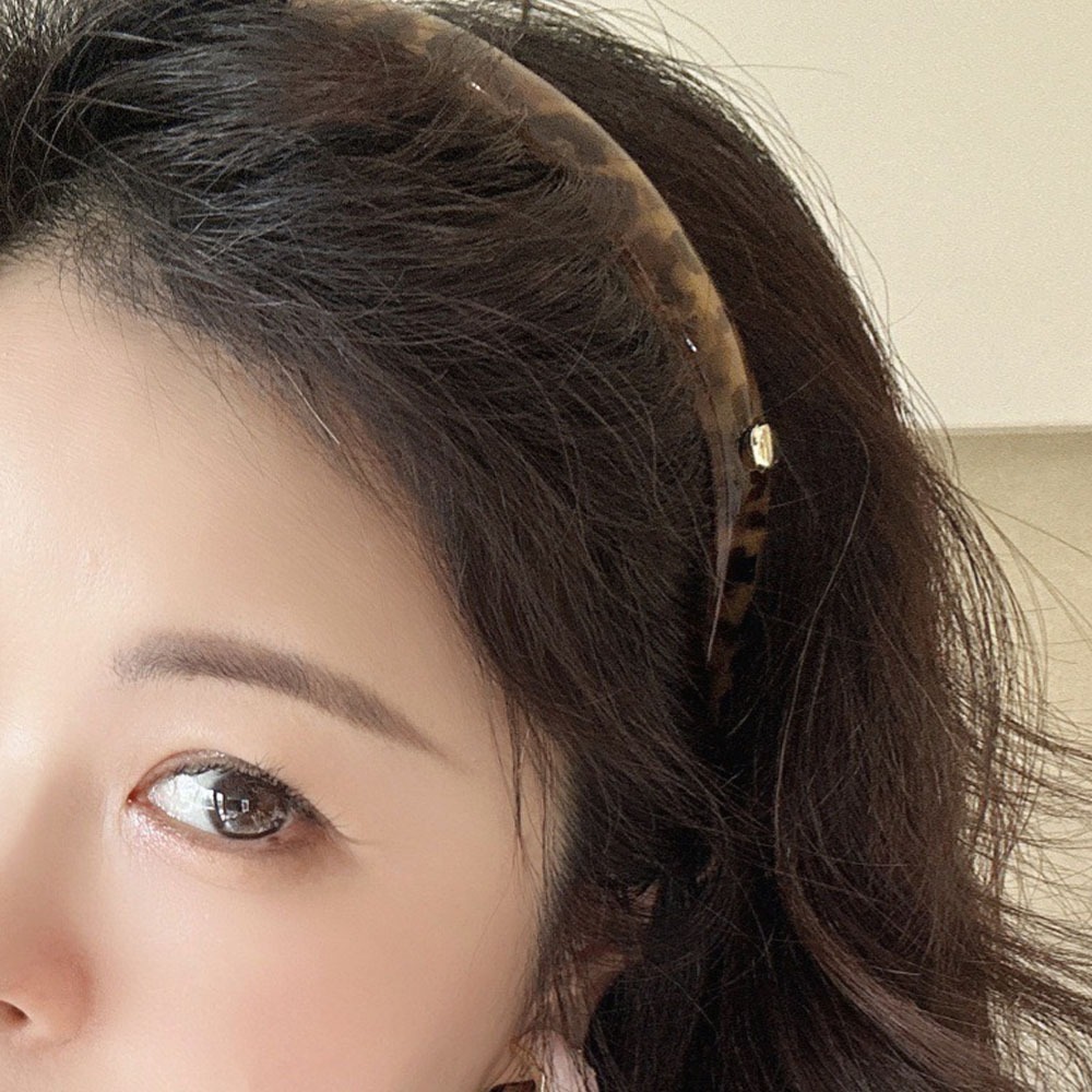 韓版髮箍 百搭髮箍 洗臉頭箍 髮飾用品 髮飾女 高顱頂髮箍 髮帶 小眾設計 復古豹紋 發箍女 高級感 防滑 頭箍 008