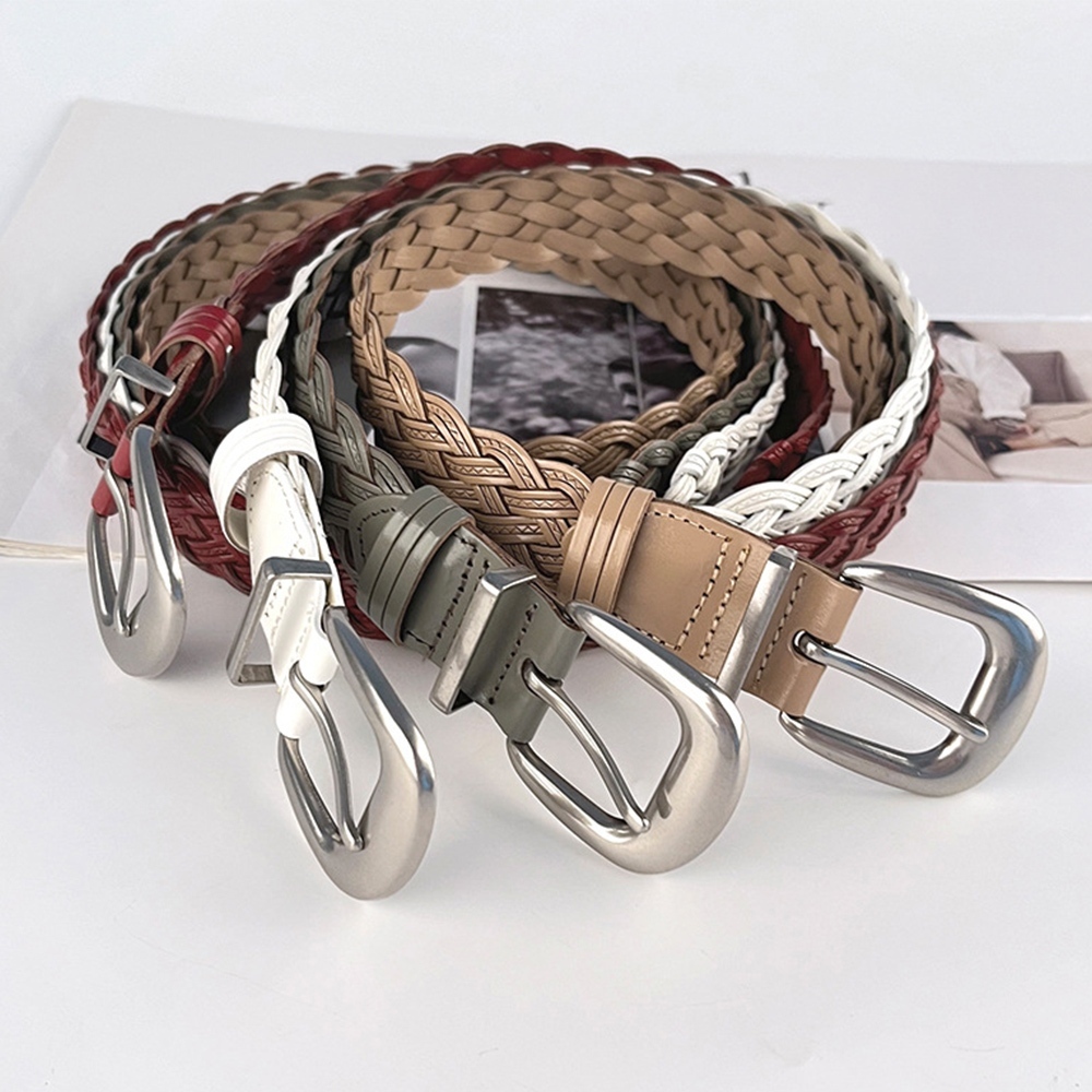 皮帶 腰帶 編織皮帶 復古皮帶 腰帶女 大衣腰帶 紅色腰帶 針扣腰帶 女用皮帶 精品皮帶 復古皮帶 小禮物 送禮 031