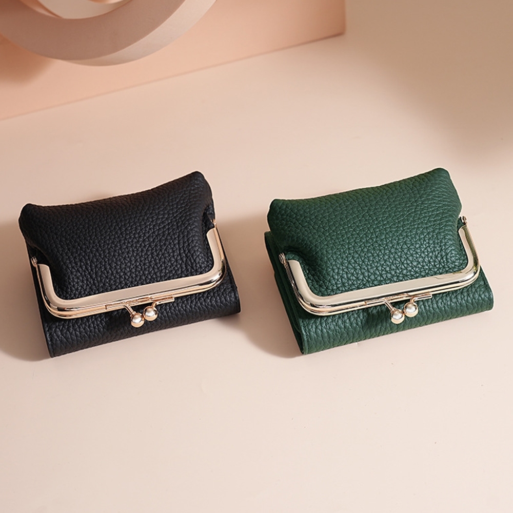 錢包 短夾女 零錢包 皮夾 口金包 小錢包 真皮錢包 日式錢包 三折短夾 真皮口金包 牛皮零錢包 招財錢包 禮物 176