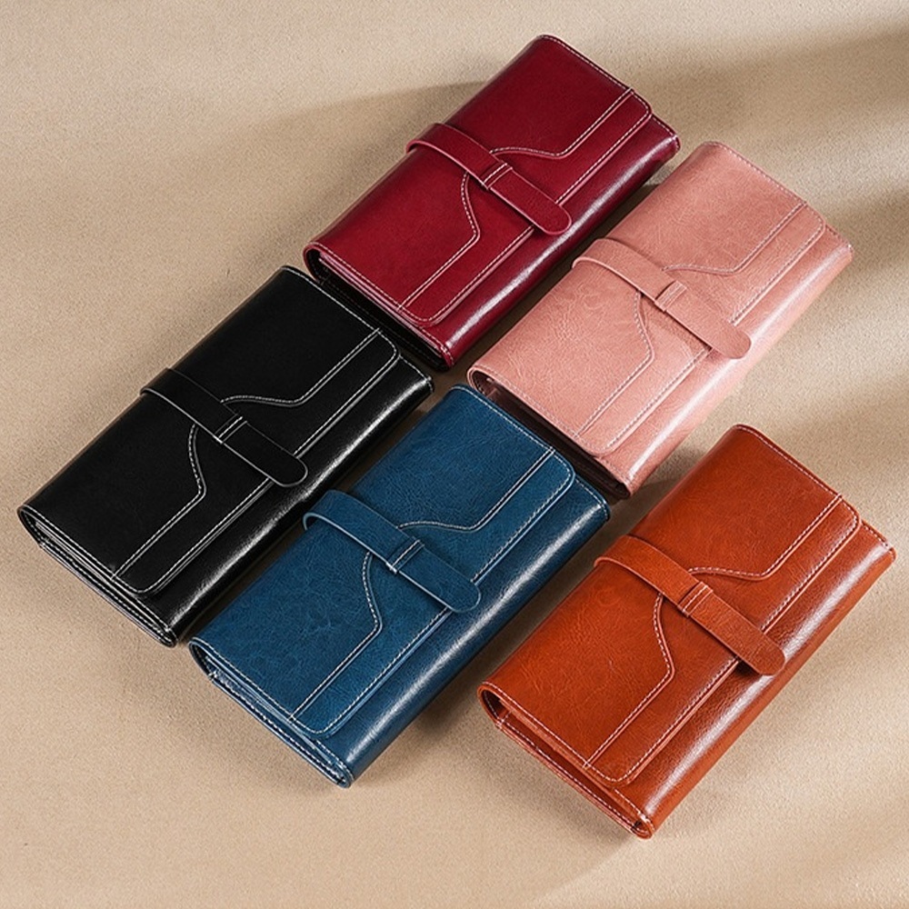 錢包 皮夾女 長夾 牛皮錢包 真皮長夾 防盜刷 真皮手拿包 長皮夾 三折錢包 信封包 錢包女長夾 招財錢包 禮物 173