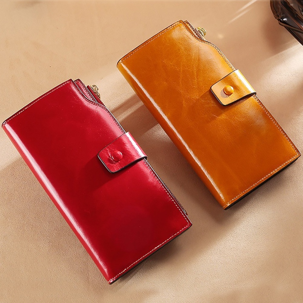 錢包 皮夾 長夾 長款錢包 對折皮夾 真皮皮夾 牛皮錢包 女士錢包 防盜刷錢包 多卡位錢包 錢夾 復古皮夾 禮物 167