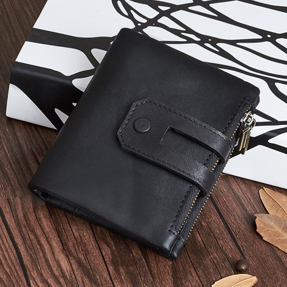 錢包 皮夾 短夾 拉鍊錢包 防盜刷 錢包男 真皮皮夾 短錢包 男士錢包 多卡位皮夾 對折錢包 手拿零錢包 禮物 134