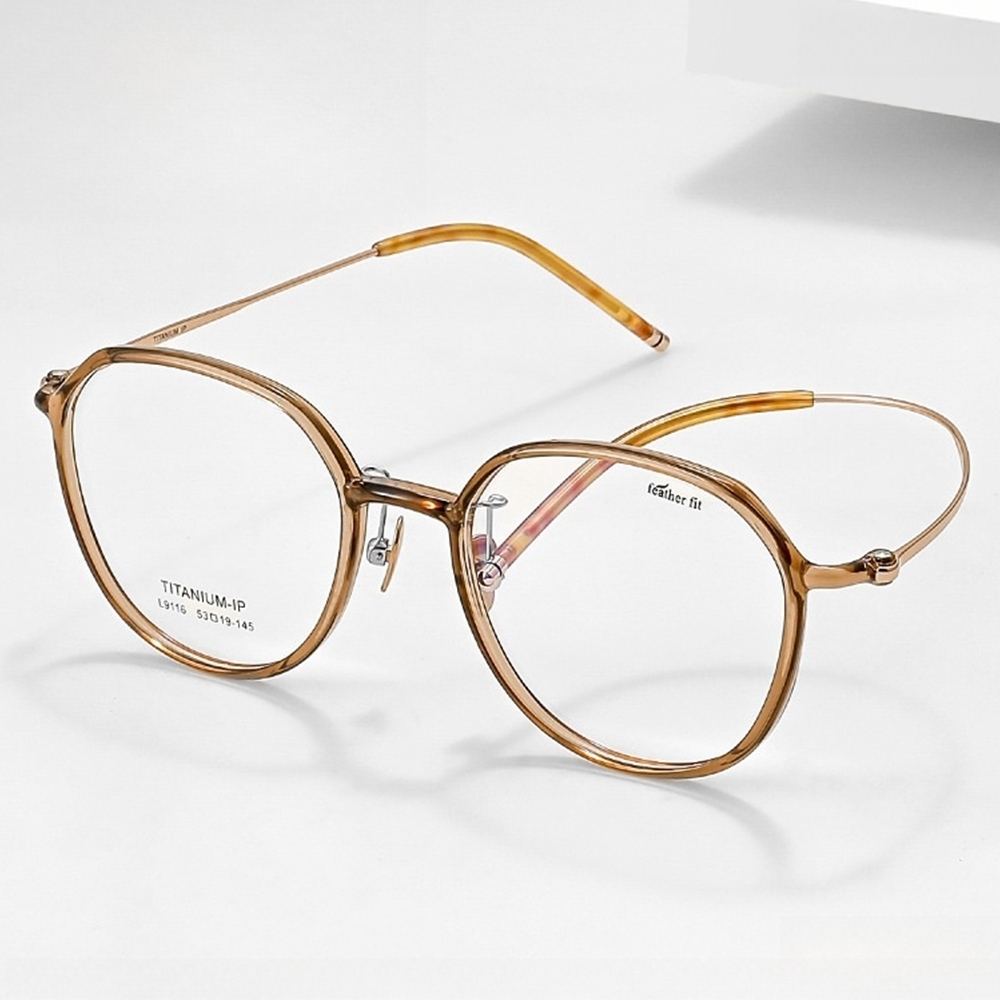 眼鏡架 眼鏡框 眼鏡女 黑框眼鏡 純鈦鏡架 素顏眼鏡 超輕鏡框 無度數眼鏡 小臉眼鏡 復古眼鏡 大框眼鏡 禮物 028