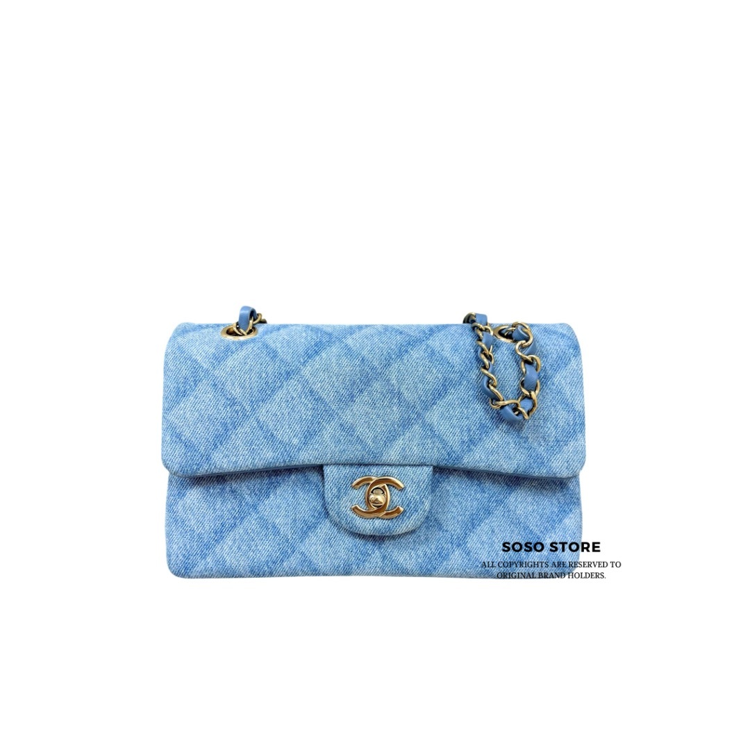 Chanel Classic Flap Bag - Denim / Ghw