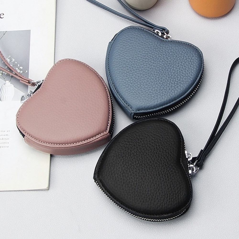 錢包 零錢包 小包包 手拎包 愛心包包 真皮零錢包 可愛手提包 手拎愛心包 口紅包 無線耳機收納包 小錢包 禮物 166